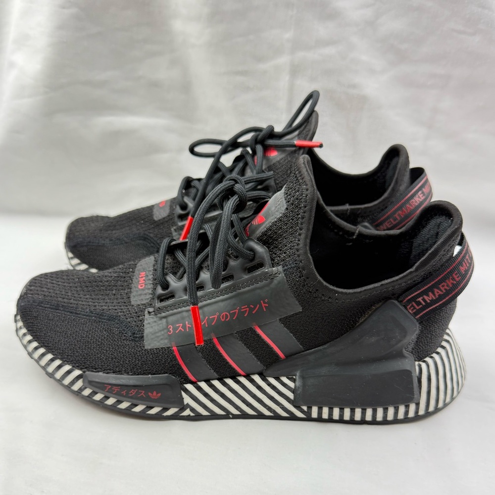 Adidas NMD_R1 V2 'Dazzle Camo Black Men's Shoes size 6.5